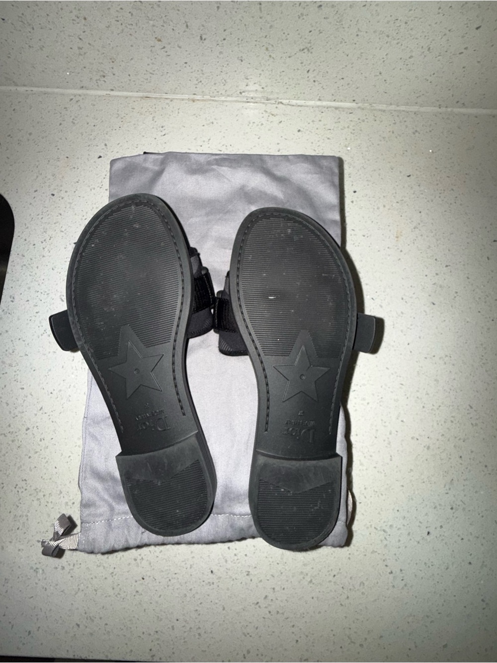 Dior women  Black Christian Dior Branded Slide Sandals by - Picture 3 of 4